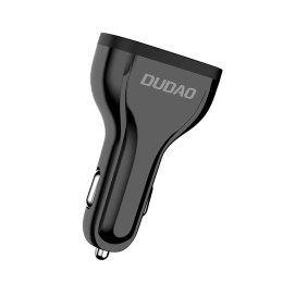 Dudao ładowarka samochodowa szybkie ładowanie Quick Charge 3.0 QC3.0 2.4A 18W 3x USB czarny (R7S black)