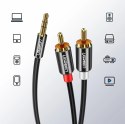 Kabel Ugreen AV116 10590 audio mini jack 3,5 mm (męski) / 2RCA (męski) 3m - czarny