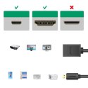 Ugreen kabel przewód przejściówka adapter HDMI - micro HDMI 19 pin 20cm czarny (20134)