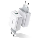 Ugreen szybka ładowarka sieciowa USB Typ C / USB 36 W Quick Charge 4.0 Power Delivery biały (60468 CD170)