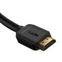 Baseus kabel przewód HDMI 2.0 4K 60 Hz 3D HDR 18 Gbps 1 m czarny (CAKGQ-A01)