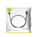 Baseus kabel przewód HDMI 2.0 4K 60 Hz 3D HDR 18 Gbps 1 m czarny (CAKGQ-A01)