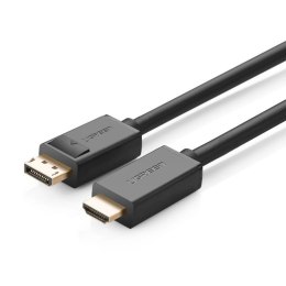 Ugreen jednokierunkowy kabel z DisplayPort na HDMI 4K 30 Hz 32 AWG 1,5 m czarny (DP101 10239)