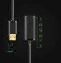 Ugreen kabel aktywny przedłużacz USB 2.0 480 Mbps 5 m czarny (US121 10319)