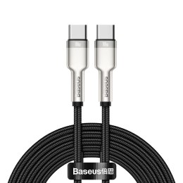 Kabel Baseus Cafule Series Metal Data USB-C / USB-C PD QC SCP 100W 5A 2 m - czarny