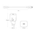 Baseus Super Si 1C szybka ładowarka USB Typ C 20W Power Delivery + kabel USB Typ C - Lightning 1m czarny (TZCCSUP-B01)