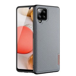 Dux Ducis Fino etui pokrowiec pokryty nylonowym materiałem Samsung Galaxy A42 5G szary