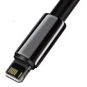 Baseus Tungsten kabel USB - Lightning 2,4 A 1 m czarny (CALWJ-01)