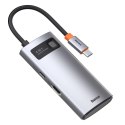 Baseus Metal Gleam 4w1 wielofunkcyjny HUB USB Typ C - USB Typ C Power Delivery 100 W / HDMI 4K 30 Hz / USB 3.2 Gen 1 / USB 2.0 (