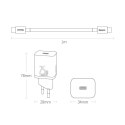 Baseus Super Si szybka ładowarka sieciowa Quick Charge 3.0 Power Delivery 25W 3A + Kabel USB Typ C - USB Typ C 3A 1m czarny (TZC