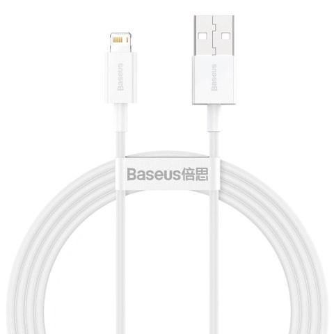 Baseus Superior kabel USB - Lightning 2,4A 1,5 m Biały (CALYS-B02)