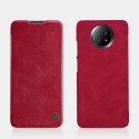 Nillkin Qin skórzana kabura etui Xiaomi Redmi Note 9T 5G brązowy