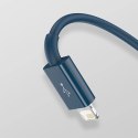 Baseus Superior 3w1 kabel USB - Lightning / USB Typ C / micro USB 3,5 A 1,5 m niebieski (CAMLTYS-03)