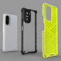 Honeycomb etui pancerny pokrowiec z żelową ramką Xiaomi Redmi K40 Pro+ / K40 Pro / K40 / Poco F3 czerwony