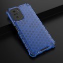 Honeycomb etui pancerny pokrowiec z żelową ramką Xiaomi Redmi K40 Pro+ / K40 Pro / K40 / Poco F3 niebieski