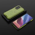 Honeycomb etui pancerny pokrowiec z żelową ramką Xiaomi Redmi K40 Pro+ / K40 Pro / K40 / Poco F3 zielony