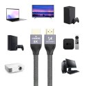 Wozinsky kabel HDMI 2.1 8K 60 Hz 48 Gbps / 4K 120 Hz / 2K 144 Hz 2 m srebrny (WHDMI-20)