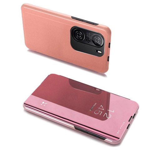 Clear View Case futerał etui z klapką Xiaomi Redmi K40 Pro+ / K40 Pro / K40 / Poco F3 różowy