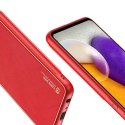 Dux Ducis Yolo eleganckie etui pokrowiec ze skóry ekologicznej Samsung Galaxy A72 4G czerwony