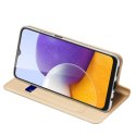 Dux Ducis Skin Pro kabura etui pokrowiec z klapką Samsung Galaxy A22 4G złoty