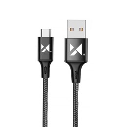 Wozinsky kabel USB - USB Typ C 2,4A 1m czarny (WUC-C1B)