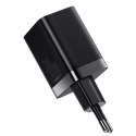 Baseus Super Si Pro szybka ładowarka USB / USB Typ C 30W Power Delivery Quick Charge czarny (CCSUPP-E01)