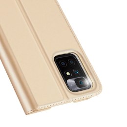 Dux Ducis Skin Pro kabura etui pokrowiec z klapką Xiaomi Redmi 10 złoty