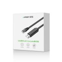 Ugreen kabel konsolowy przejściówka USB - Ethernet RJ45 1,5m czarny (CM204)