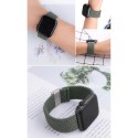 Pasek Strap Fabric do Apple Watch Ultra / 9 / 8 / 7 / 6 / SE / 5 / 4 / 3 / 2 (49 / 45 / 44 / 42mm) pleciony - pomarańczowy