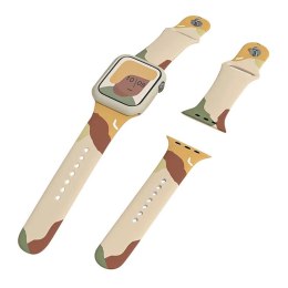 Strap Moro opaska do Apple Watch 9 / 8 / 7 / 6 / SE / 5 / 4 / 3 / 2 (41mm / 40mm / 38mm) silikonowy pasek bransoletka do zegarka