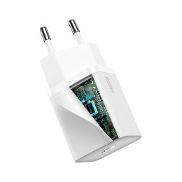 Baseus Super Si 1C szybka ładowarka USB Typ C 20 W Power Delivery biały (CCSUP-B02)