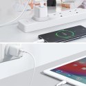 Joyroom ładowarka sieciowa USB Typ C / USB 30W Power Delivery Quick Charge 4,5A (wtyczka UK) biały (L-QP303)