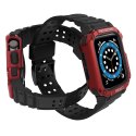 Protect Strap Band opaska z etui do Apple Watch 7 / 6 / 5 / 4 / 3 / 2 / SE (41 / 40 / 38mm) obudowa pancerny pokrowiec na zegare