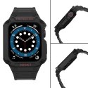 Protect Strap Band opaska z etui do Apple Watch 7 / 6 / 5 / 4 / 3 / 2 / SE (41 / 40 / 38mm) obudowa pancerny pokrowiec na zegare