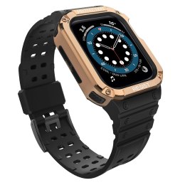 Protect Strap Band opaska z etui do Apple Watch 7 / 6 / 5 / 4 / 3 / 2 / SE (41 / 40 / 38mm) obudowa pancerny pokrowiec na zegare