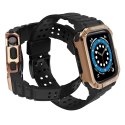 Protect Strap Band opaska z etui do Apple Watch 7 / 6 / 5 / 4 / 3 / 2 / SE (41 / 40 / 38mm) obudowa pancerny pokrowiec na zegare