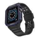 Protect Strap Band opaska z etui do Apple Watch 7 / 6 / 5 / 4 / 3 / 2 / SE (41 / 40 / 38mm) obudowa pancerny pokrowiec na zegare