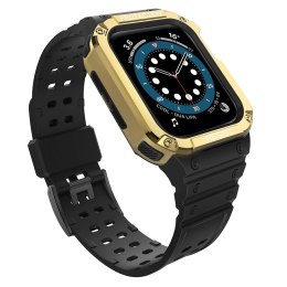 Protect Strap Band opaska z etui do Apple Watch 7 / 6 / 5 / 4 / 3 / 2 / SE (41 / 40 / 38mm) obudowa pancerny pokrowiec na zegare