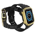 Protect Strap Band opaska z etui do Apple Watch 7 / 6 / 5 / 4 / 3 / 2 / SE (41 / 40 / 38mm) obudowa pancerny pokrowiec na zegare