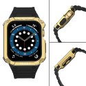 Protect Strap Band opaska z etui do Apple Watch 7 / 6 / 5 / 4 / 3 / 2 / SE (41 / 40 / 38mm) obudowa pancerny pokrowiec na zegare