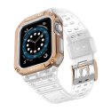 Protect Strap Band opaska z etui do Apple Watch 7 / 6 / 5 / 4 / 3 / 2 / SE (41 / 40 / 38mm) obudowa pancerny pokrowiec na zegare