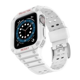 Protect Strap Band opaska z etui do Apple Watch 7 / 6 / 5 / 4 / 3 / 2 / SE (41 / 40 / 38mm) obudowa pancerny pokrowiec na zegare