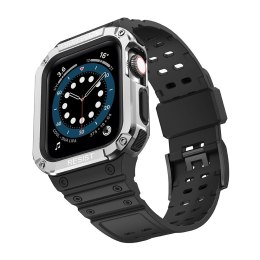 Protect Strap Band opaska z etui do Apple Watch 7 / 6 / 5 / 4 / 3 / 2 / SE (41 / 40 / 38mm) obudowa pancerny pokrowiec na zegare