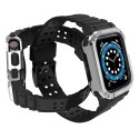 Protect Strap Band opaska z etui do Apple Watch 7 / 6 / 5 / 4 / 3 / 2 / SE (41 / 40 / 38mm) obudowa pancerny pokrowiec na zegare