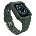 Protect Strap Band opaska z etui do Apple Watch 7 / 6 / 5 / 4 / 3 / 2 / SE (41 / 40 / 38mm) obudowa pancerny pokrowiec na zegare