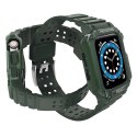 Protect Strap Band opaska z etui do Apple Watch 7 / 6 / 5 / 4 / 3 / 2 / SE (41 / 40 / 38mm) obudowa pancerny pokrowiec na zegare