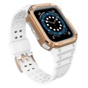 Protect Strap Band opaska z etui do Apple Watch 7 / 6 / 5 / 4 / 3 / 2 / SE (41 / 40 / 38mm) obudowa pancerny pokrowiec na zegare