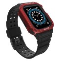 Protect Strap Band opaska z etui do Apple Watch 7 / 6 / 5 / 4 / 3 / 2 / SE (45 / 44 / 42mm) obudowa pancerny pokrowiec na zegare