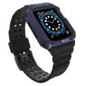 Protect Strap Band opaska z etui do Apple Watch 7 / 6 / 5 / 4 / 3 / 2 / SE (45 / 44 / 42mm) obudowa pancerny pokrowiec na zegare