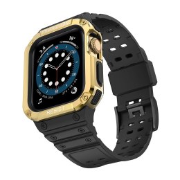 Protect Strap Band opaska z etui do Apple Watch 7 / 6 / 5 / 4 / 3 / 2 / SE (45 / 44 / 42mm) obudowa pancerny pokrowiec na zegare